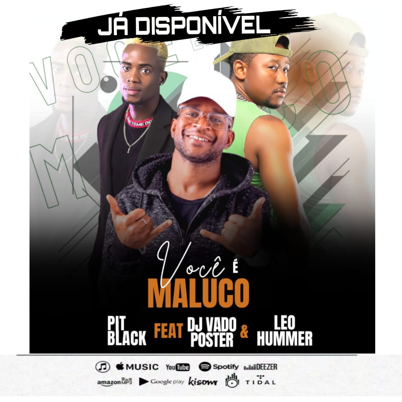 Pit Black Feat Dj Vado Poster & Leo Hummer - Você é Maluco