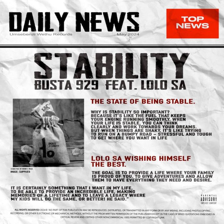 Busta 929 – Stability (feat. Lolo SA)